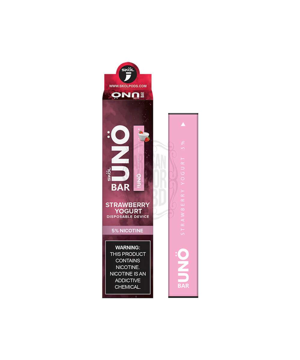 UNO Bar Strawberry Yogurt Artisan Vapor & CBD