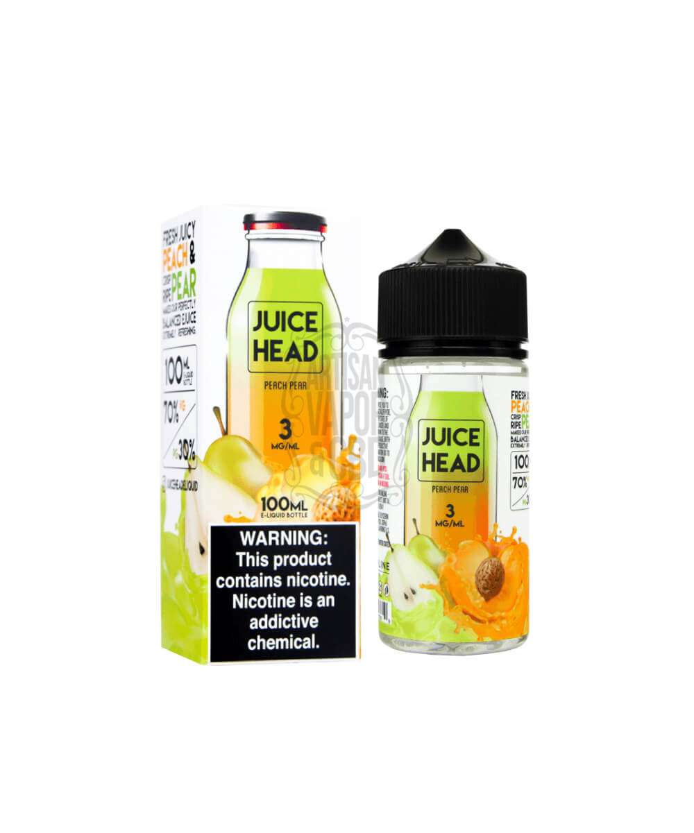 Peach Pear ELiquid by Juice Head 100ml Artisan Vapor & CBD