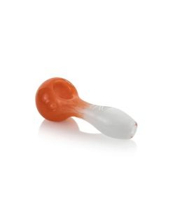 Grav Frit Spoon Hand Pipe - Poppy Orange