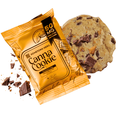 Hometown Hero D9 50mg Canna Cookie - Chocolate Chip Hometown Hero D9 50mg Canna Cookie - Chocolate Chip