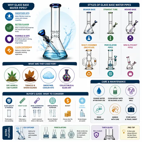 Glass Base Water Pipe